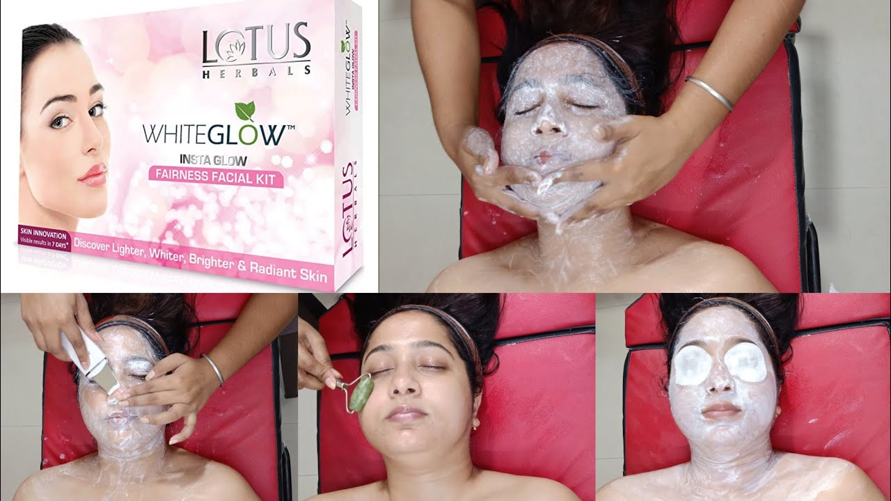 Lotus white glow fairness facial kit|Facial step by step|Facial kit for Glowing skin