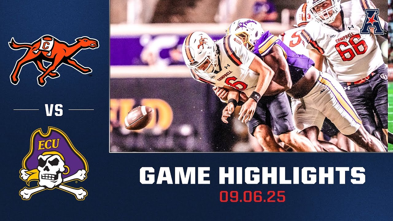 Campbell vs. East Carolina - Highlights | Sept. 6, 2025