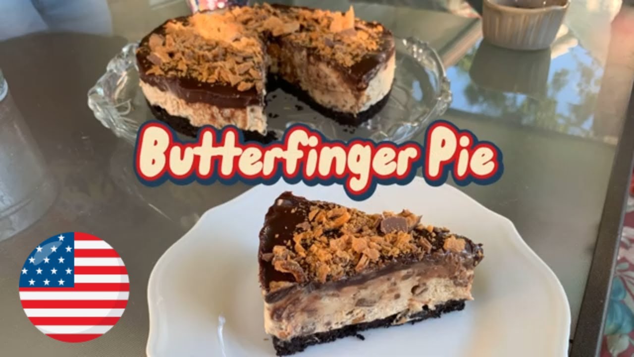 Decadent Butterfinger Pie ~ Kitchen Catch Up
