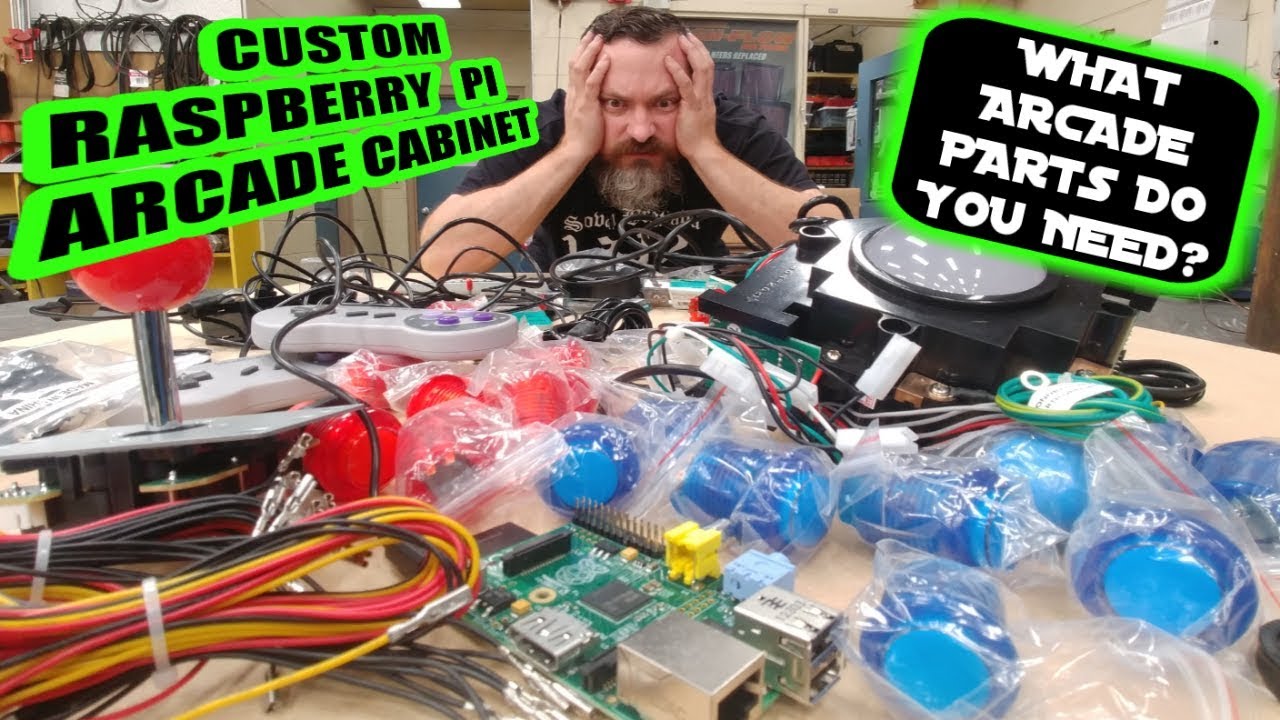 Custom Raspberry Pi Arcade Cabinet- Gathering the arcade parts! Ep#2
