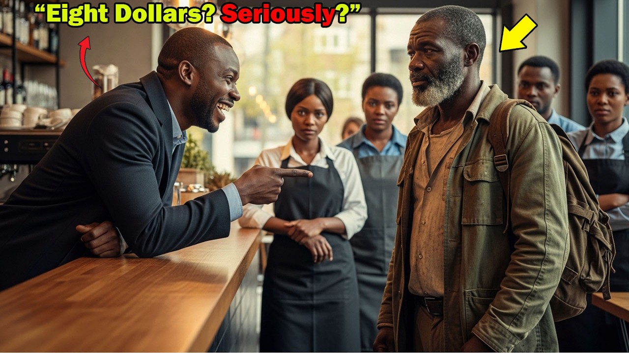 “If You Have $8, I’ll Quit!” — Manager Mocked a Homeless Man… Until He Regretted It