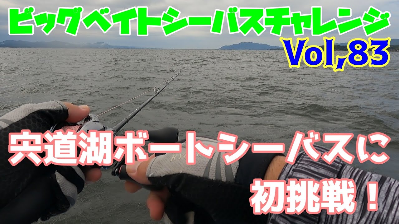 【ビッグベイトシーバスチャレンジ Vol,83】宍道湖ボートシーバスに初挑戦！