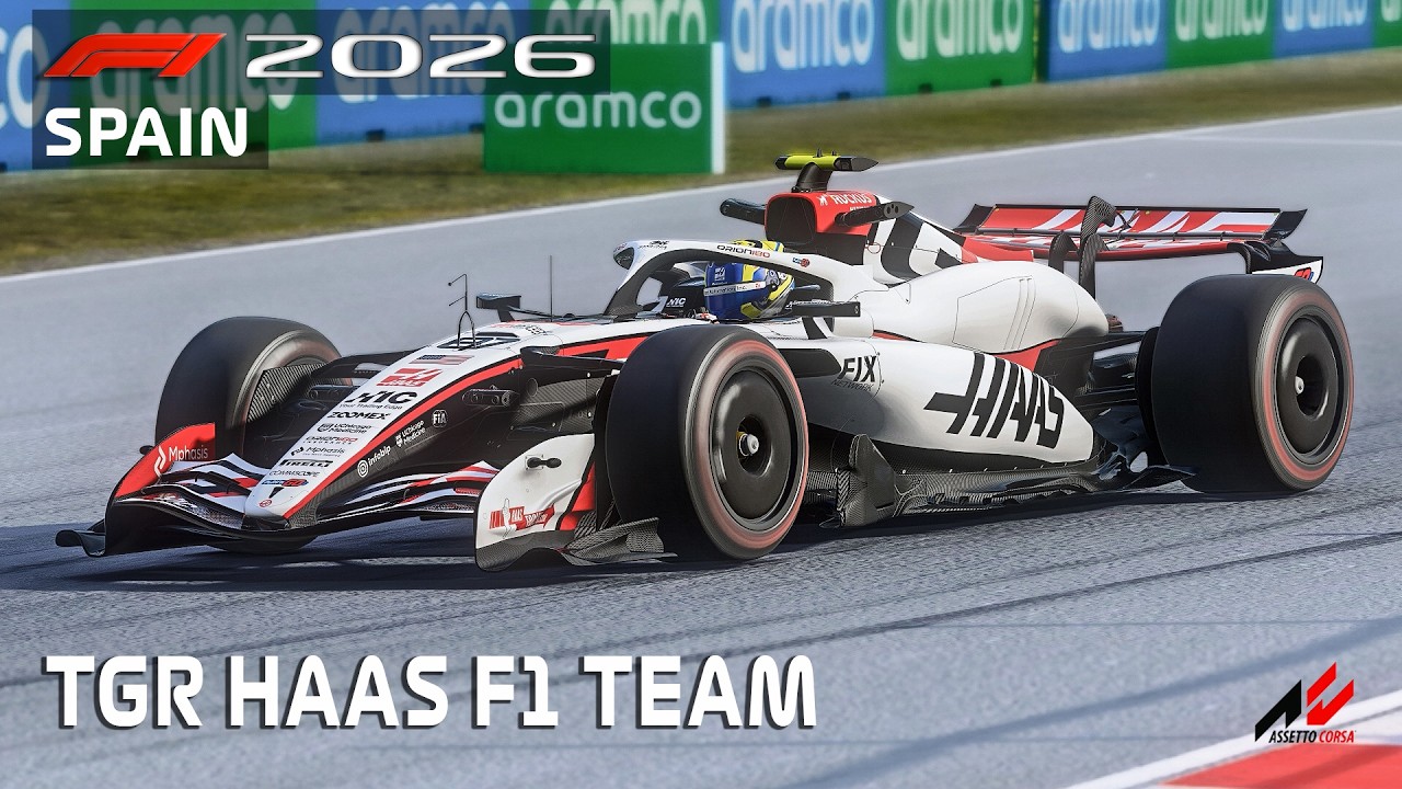 F1 2026 V12 TGR Haas F1 Team Circuit de Barcelona Catalunya Assetto Corsa