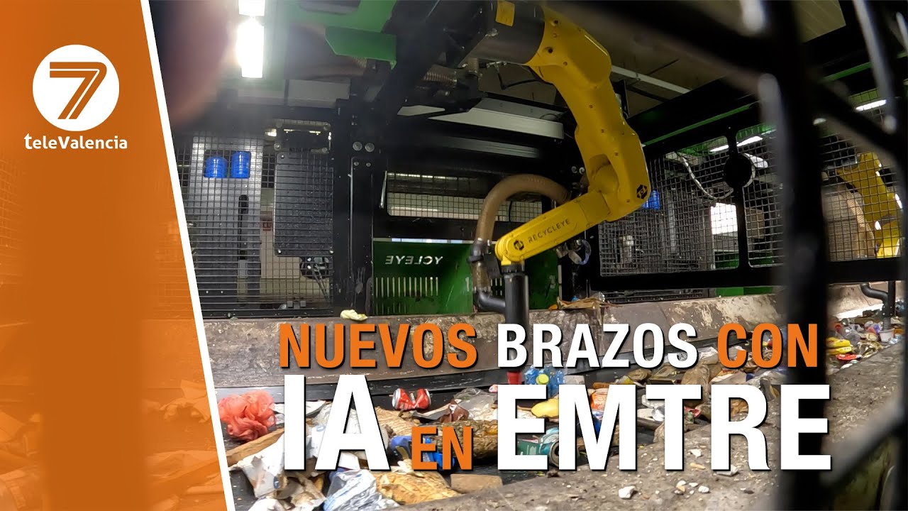 EMTRE presenta dos brazos con IA para mejorar la eficiencia en la gestión de residuos