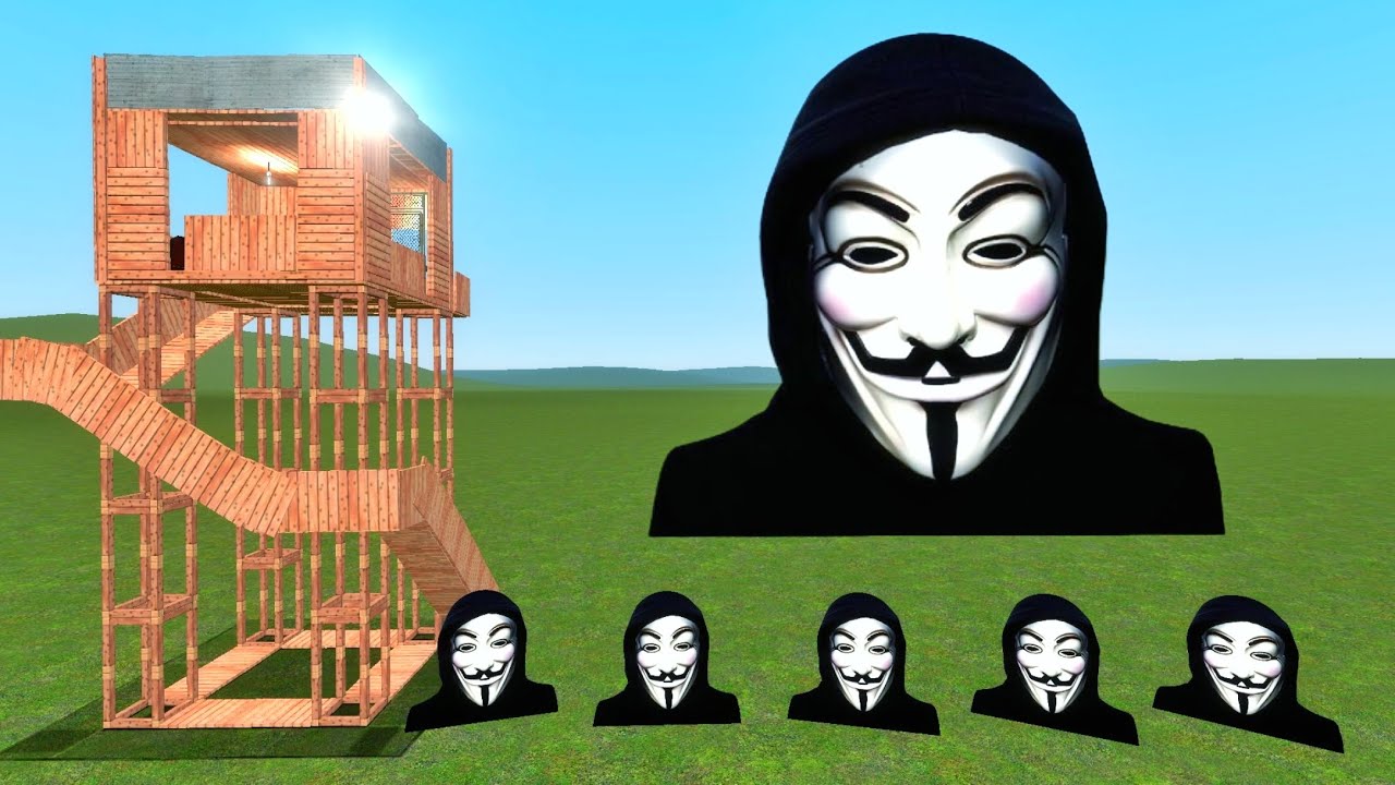 Anonymous Nextbot Vs Towers In Garry's Mod #gmod #garrymod #nextbots #garrysmod