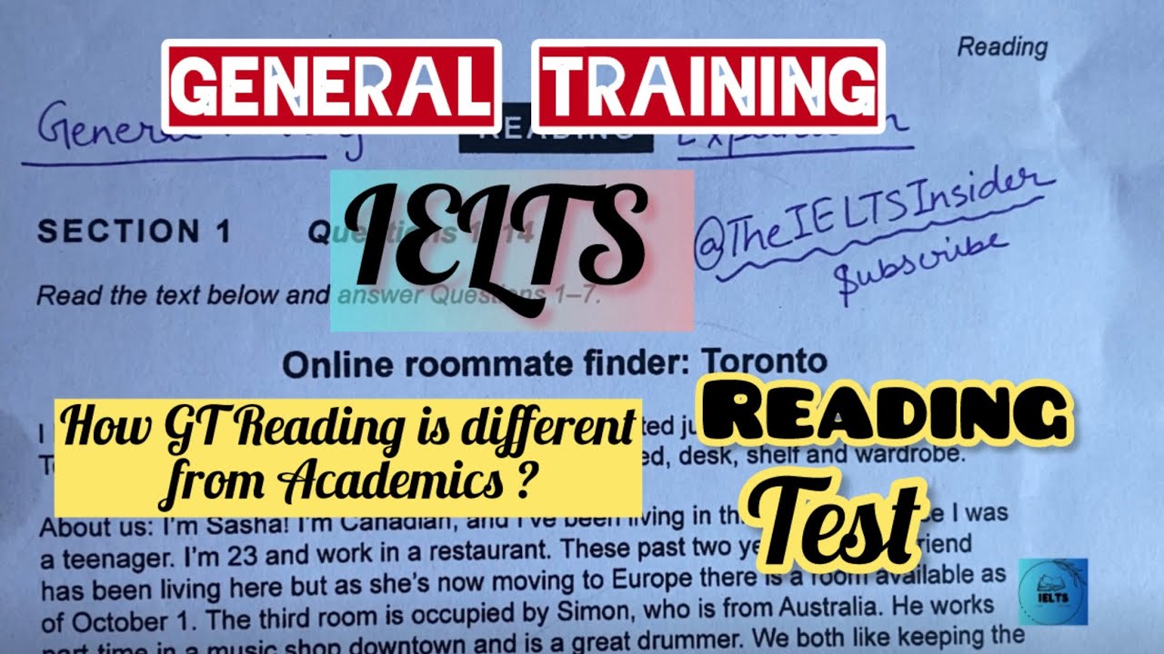 Online Roomate Finder: Toronto IELTS General Training Reading Explanation  #reading #ielts #viral