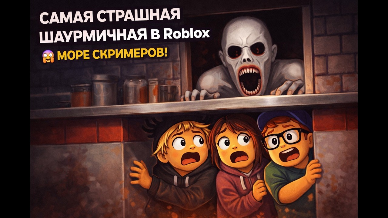 САМАЯ СТРАШНАЯ ШАУРМИЧНАЯ В ROBLOX 😱 МОРЕ СКРИМЕРОВ!