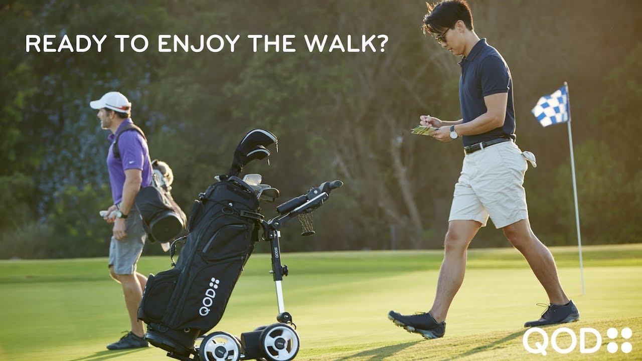 Electric Golf Trolley USA | Motorized Golf Push Cart | Best Electric Golf Caddy | QOD