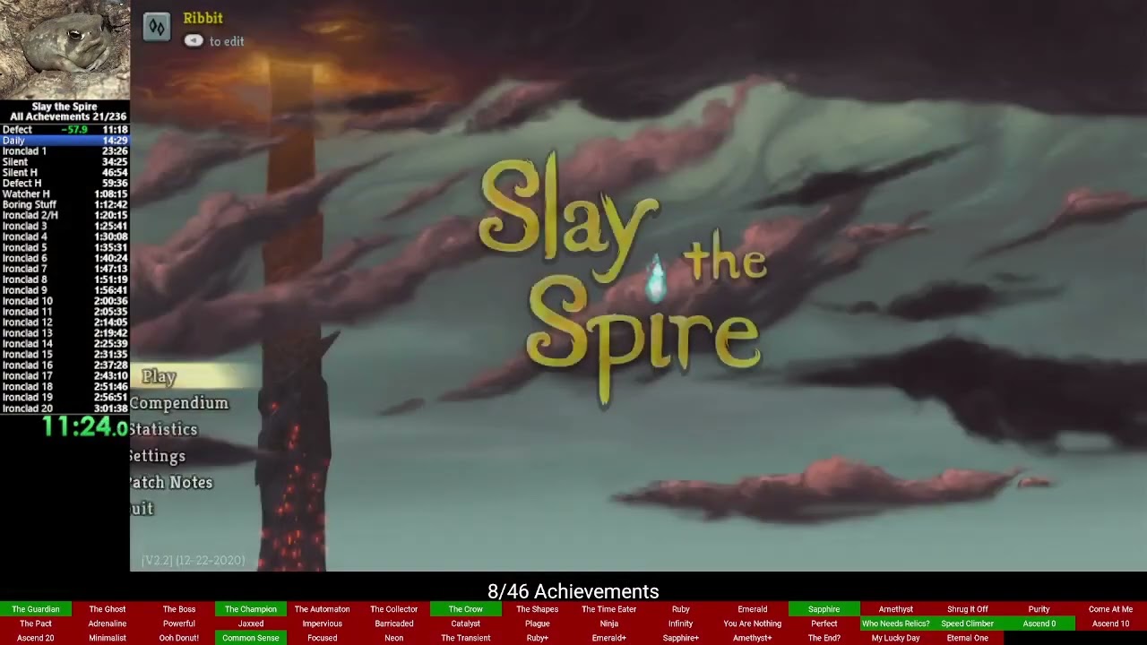 (World Record) Slay the Spire All Achievements Speedrun in 2:52:40