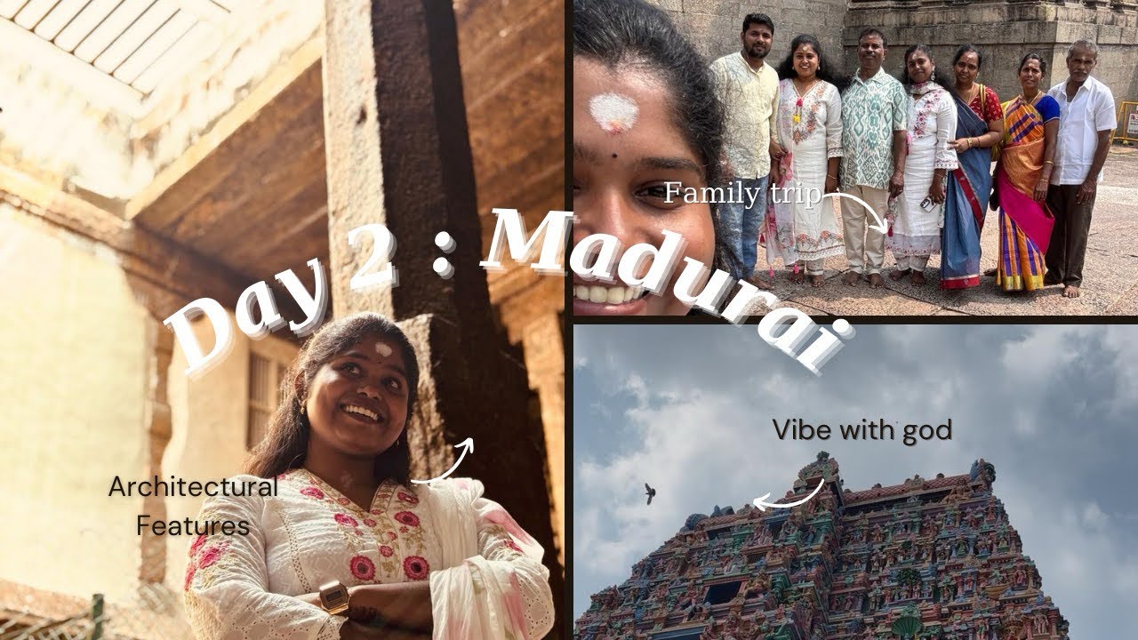 Madurai Day 2 😄 | 3 Temples, Heavy Crowd & Full Comedy Vlog | Temple City Trip🍃🛕