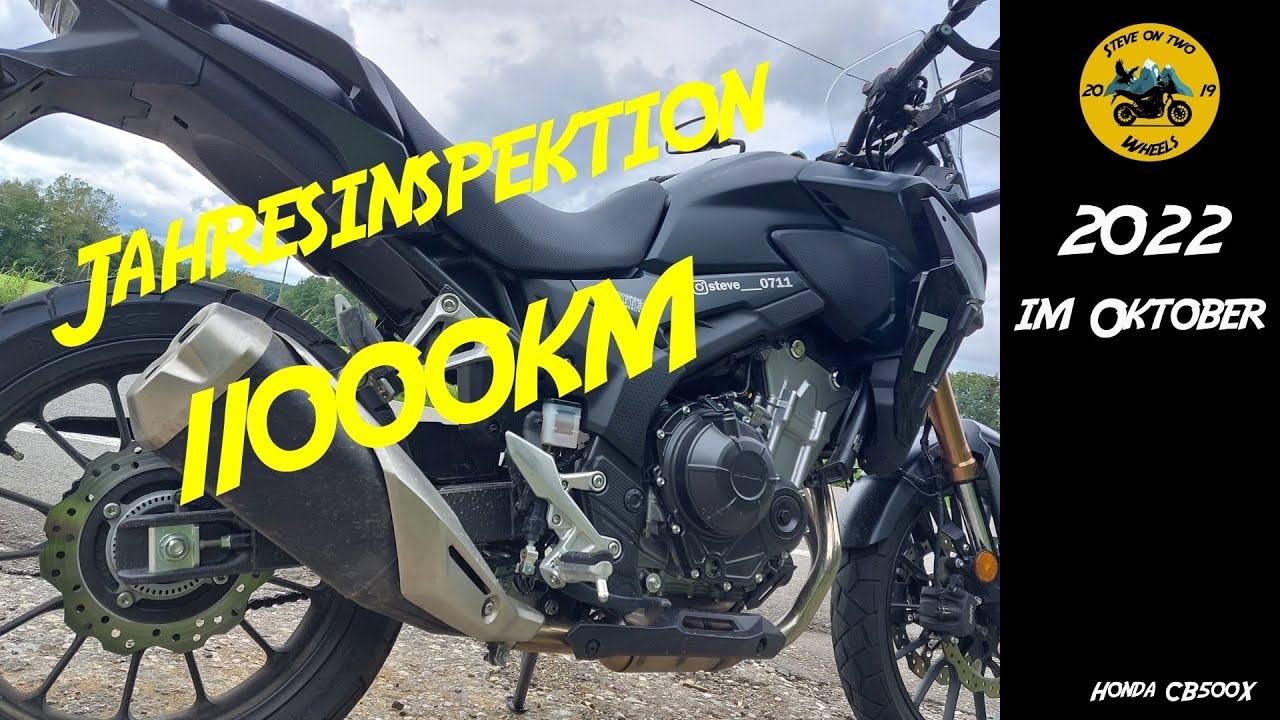Honda CB500X Mod. 2022 Inspektion und 11000km auf der Uhr