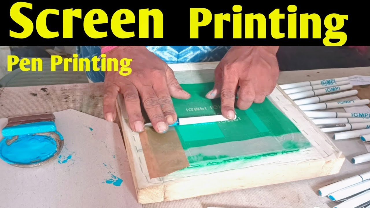 PEN SCREEN PRINTING | Screen Printing at Home 🔥🔥