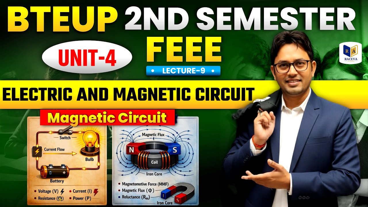📚FEEE | Electric & Magnetic Circuit 🔥 | Unit-4 | BTEUP 2nd Semester | Lecture-9