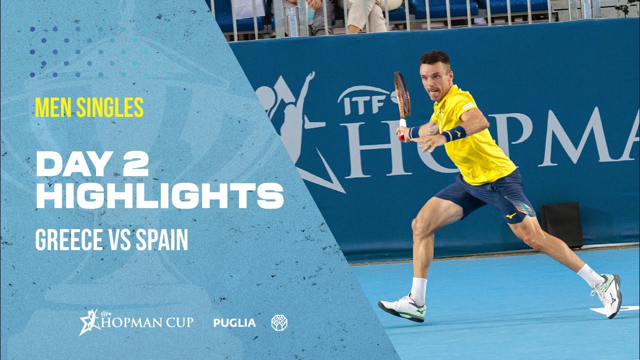 Roberto Bautista Agut 🇪🇸 VS Stefanos Tsitsipas 🇬🇷 Highlights Day 2 - Hopman Cup 2025