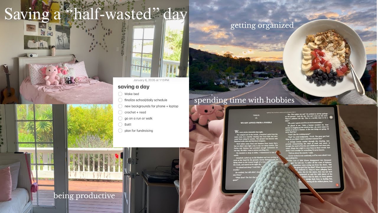saving a half-wasted day: getting ready for back to school and being productive
