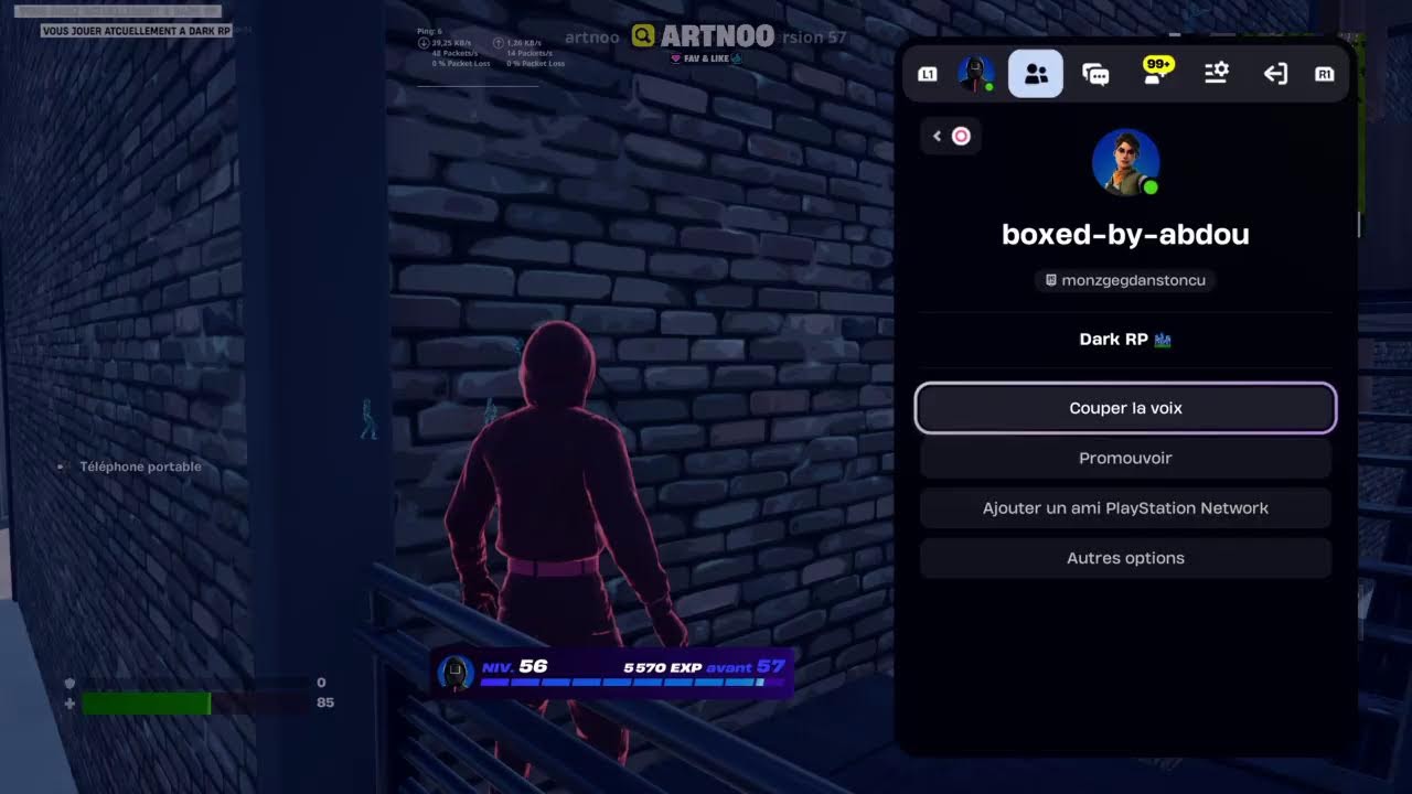 Live fortnite dark rpon est maire et tchill