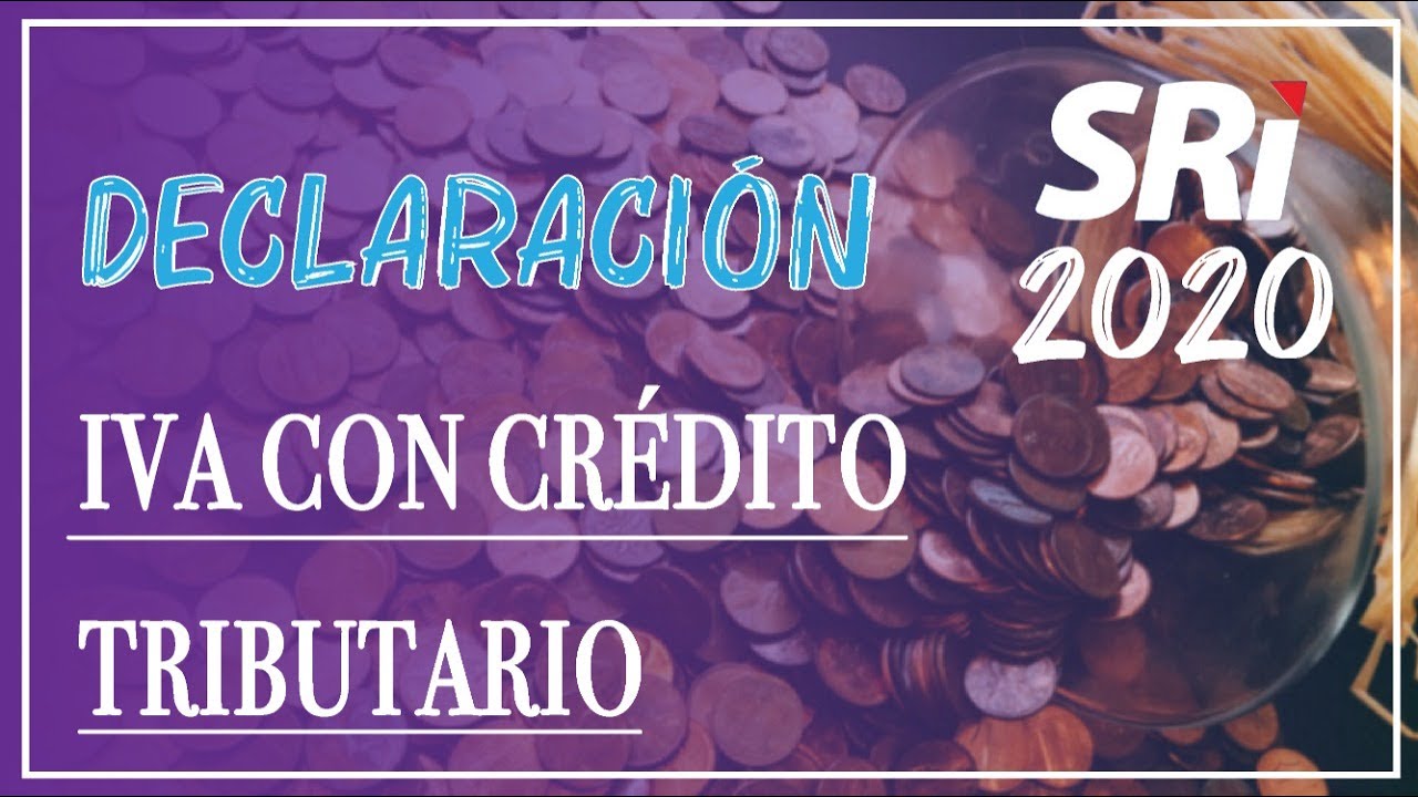 Declaración IVA con CRÉDITO TRIBUTARIO I Bien explicado
