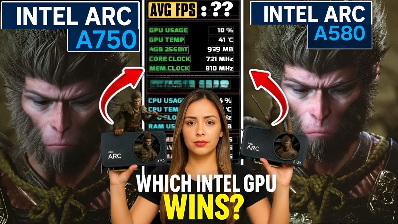 Intel Arc A580 vs A750 — Black Myth: Wukong 1080p Test (The Budget King of 2025?)