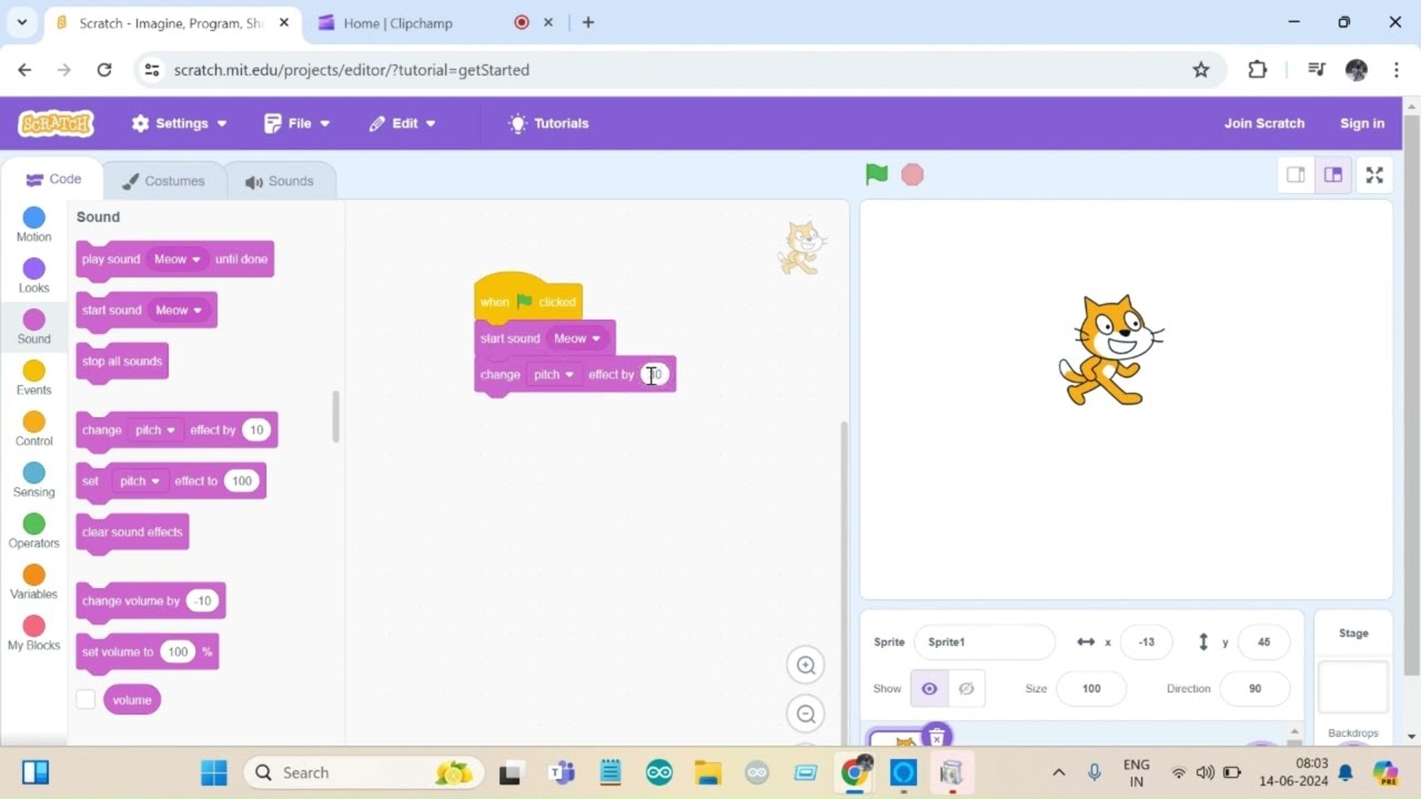 How to use Sound Blocks in Scratch | Scratch Programming For Beginners | Tutorial 4