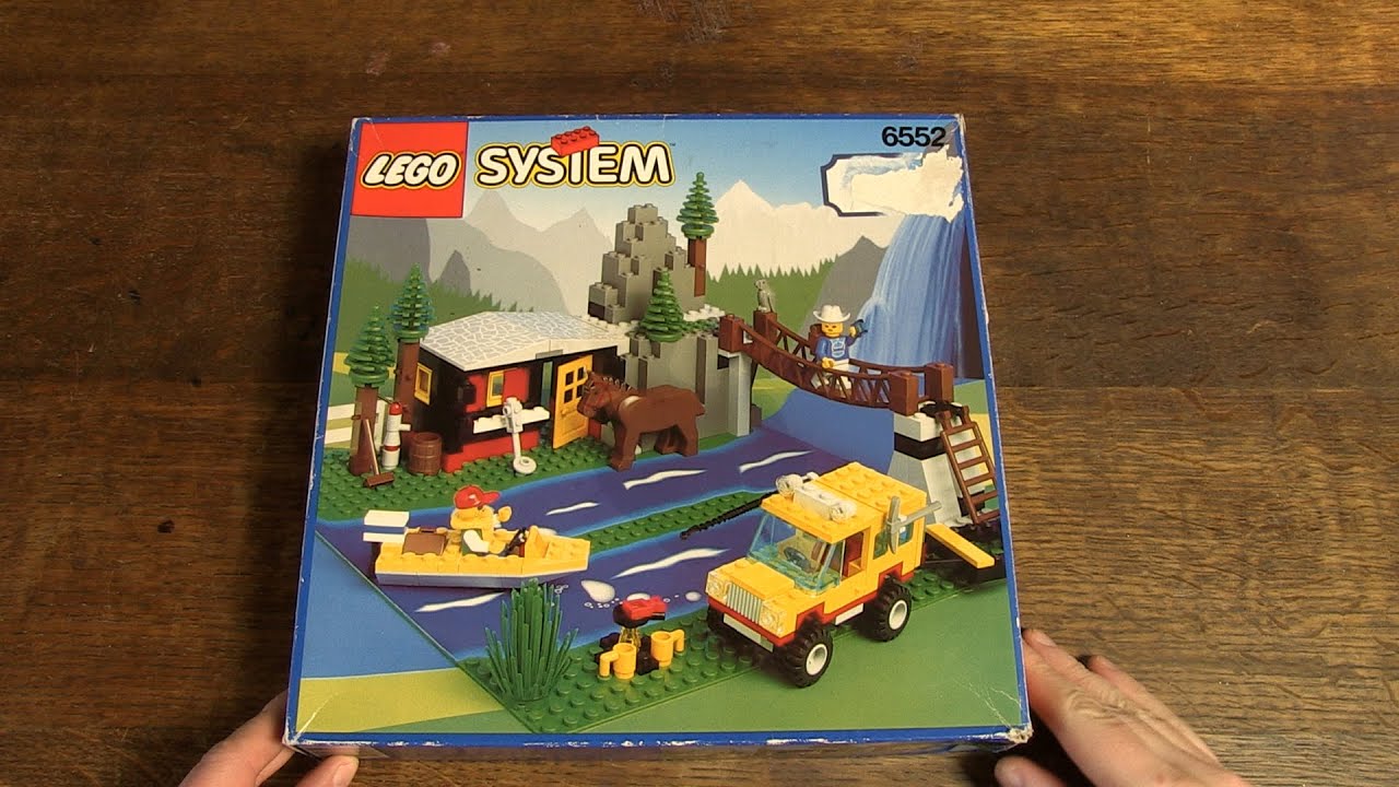 Unboxing and reviewing Lego set 6552  Rocky River Retreat