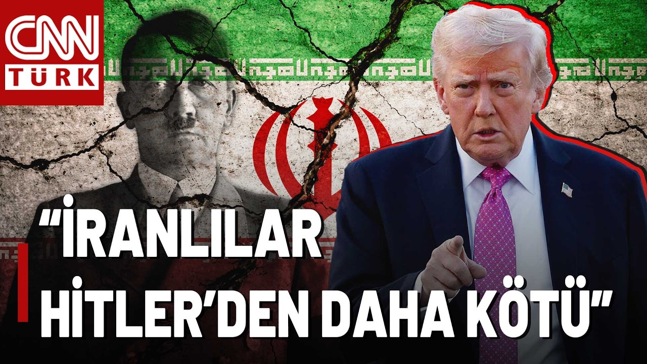 Trump'tan Tepki Çeken Savaş Açıklaması! Trump İranlıları Hitler'e Benzetti!
