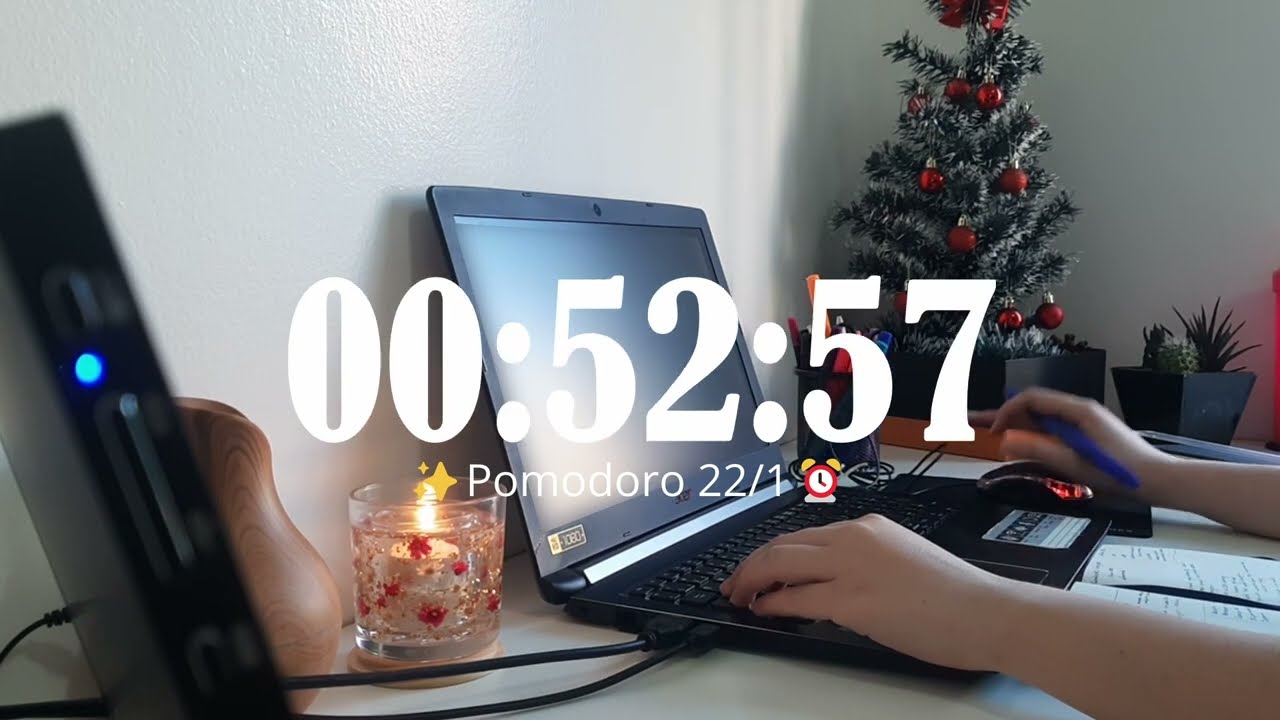 ⏰Pomodoro 56/1⏱️| ✨💼 Work With Me #25 ✨|⚡Hyperfocus⚡| 🎧Binaural Beats 🧠