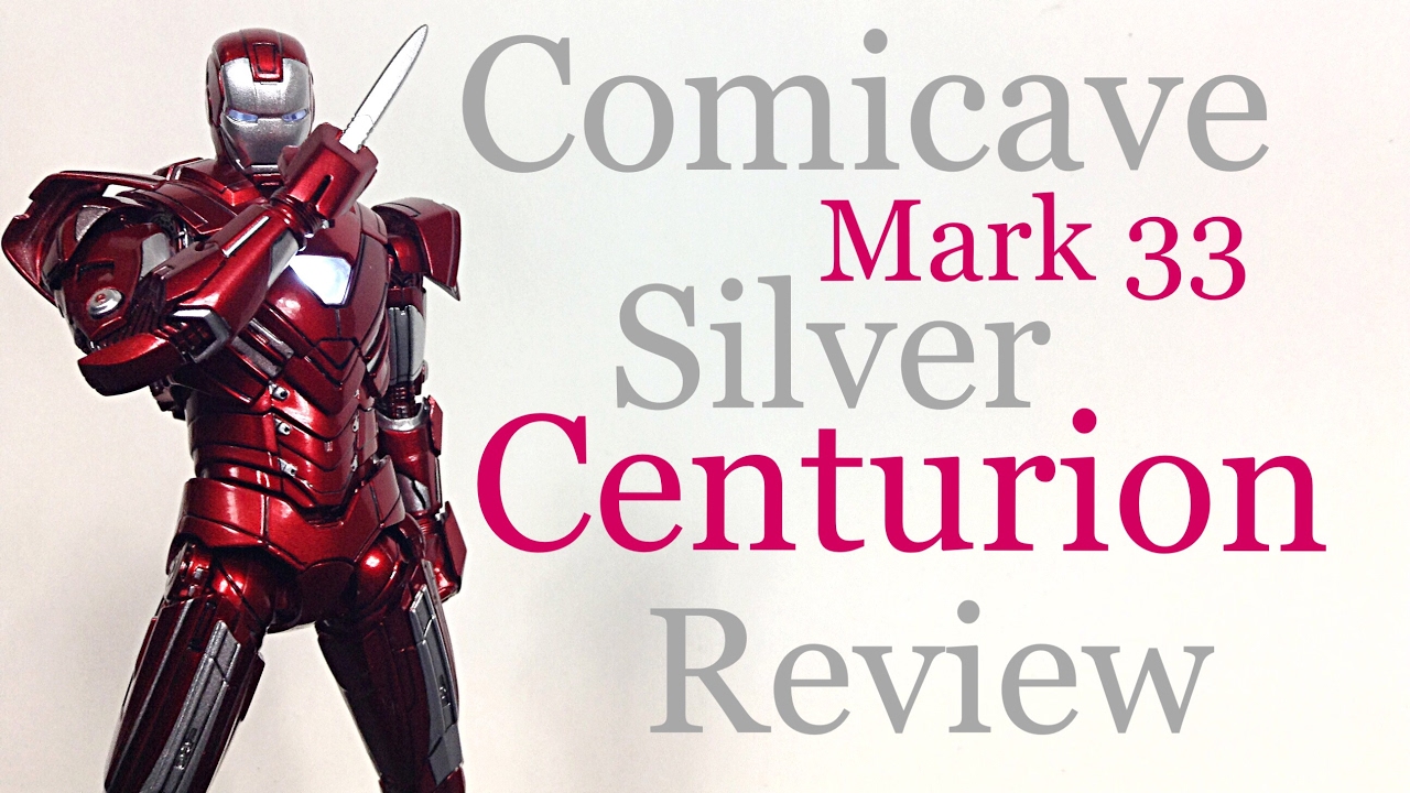 Comicave Studios Iron Man 3 MARK 33 SILVER CENTURION  IRON MAN Action Figure Review Toy Review