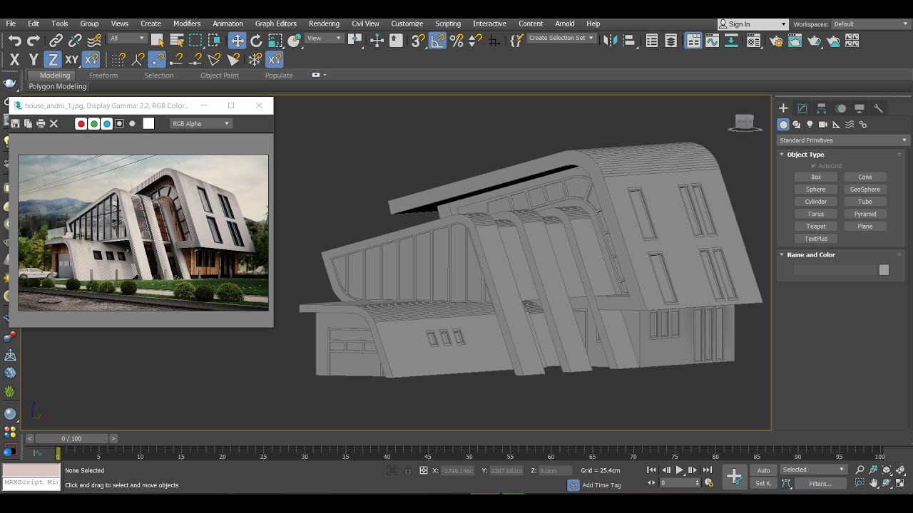 #3dmodeling task1 part2 with line and compound object in #3dsmax ( عمل فتحات الابواب و الشبابيك)