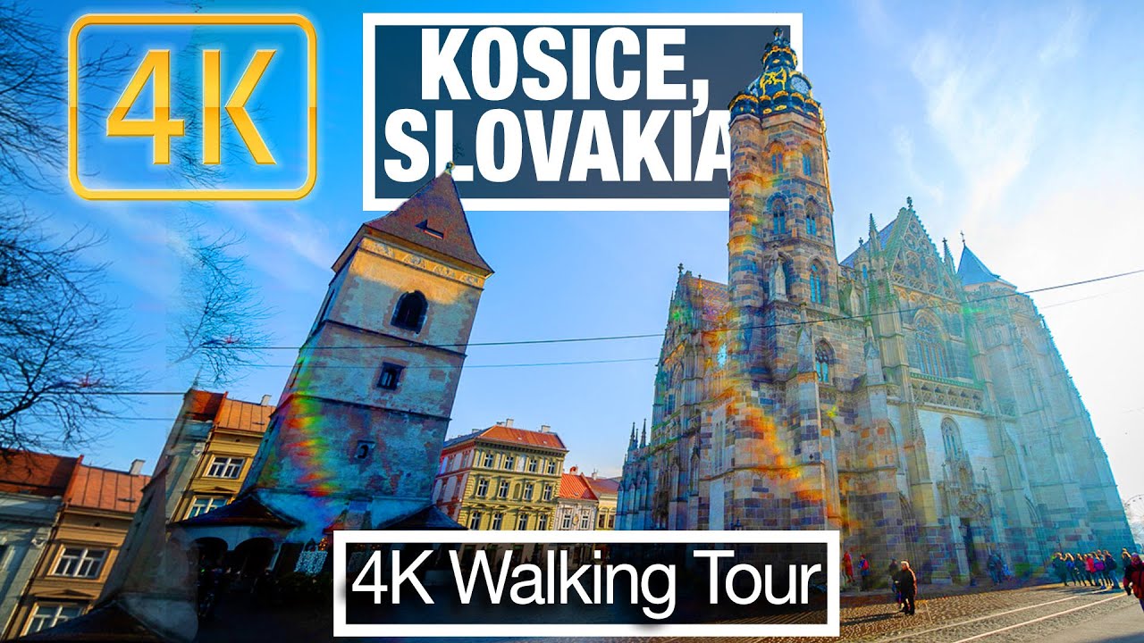 4K City Walks: Kosice, Slovakia at Christmas - Virtual Walk Treadmill City Guide and Tour