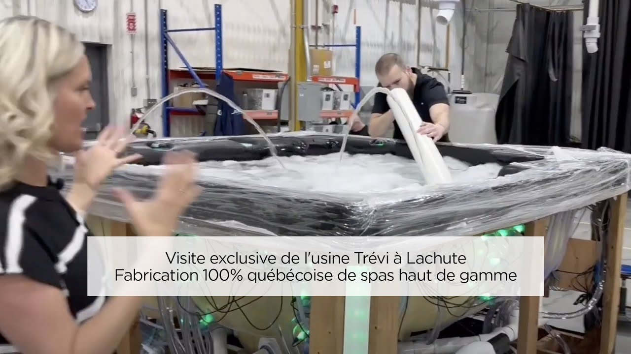 Visite exclusive de l'usine Trévi à Lachute | Fabrication 100% québécoise de spas haut de gamme