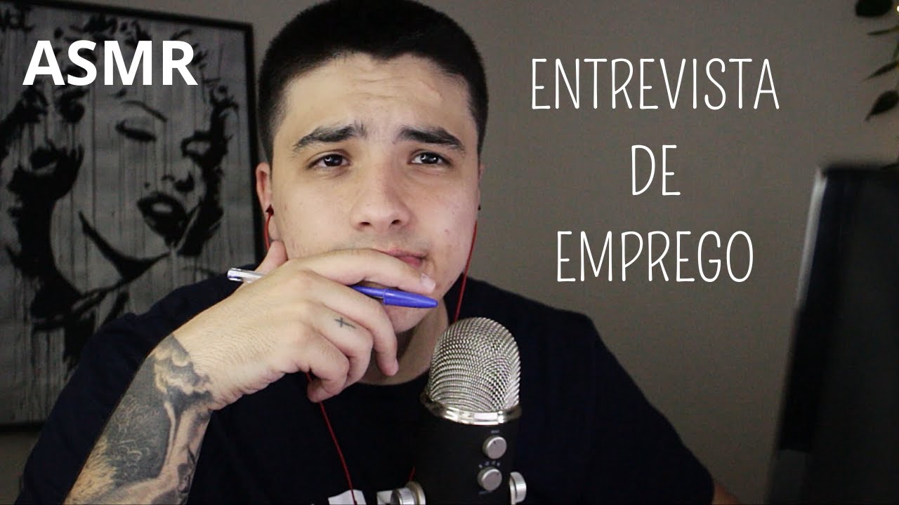 ASMR - ENTREVISTA DE EMPREGO para o canal