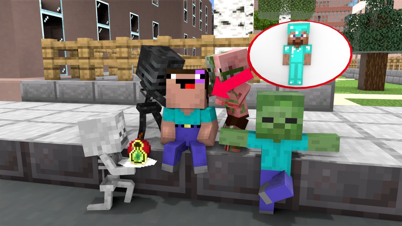 Monster School : Baby Noob and Baby Pro Swap Body - Minecraft Animation