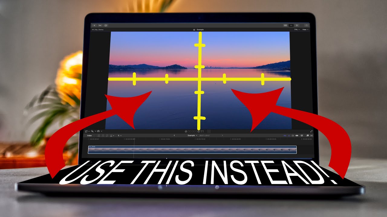 Final Cut Pro Tutorial: Level your Footage without Gridlines / Guidelines
