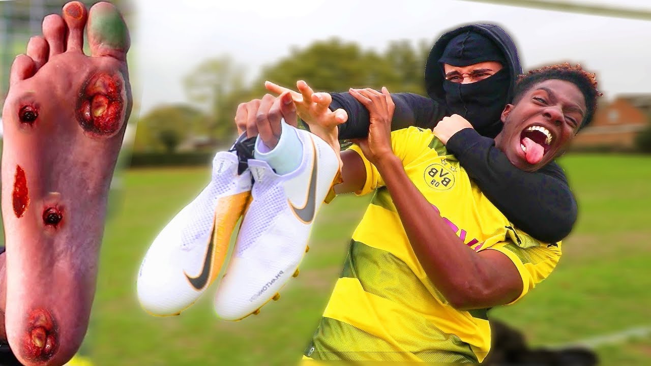 I Took My Friend's Football Boots After He Superglued Boots to my Feet