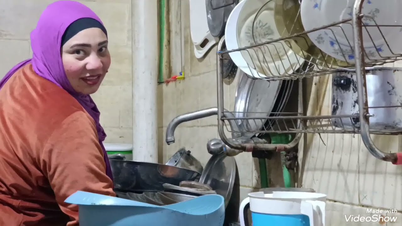 دعك المواعين قبل الفطار في رمضان 😂 خناقة وضحك بيني وبين سلسبيل ويوميات بيت مصري حقيقية