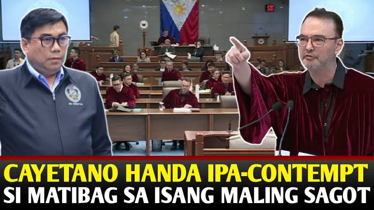 DAY 9: IMPEACHMENT TRIAL OF VP SARA DUTERTE, CAYETANO HANDANG IPA-CONTEMPT SI MATIBAG.