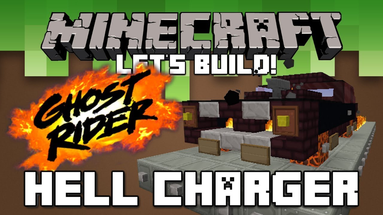 GHOST RIDER'S HELL CHARGER | Famous Vehicles | Minecraft: Let's Build.