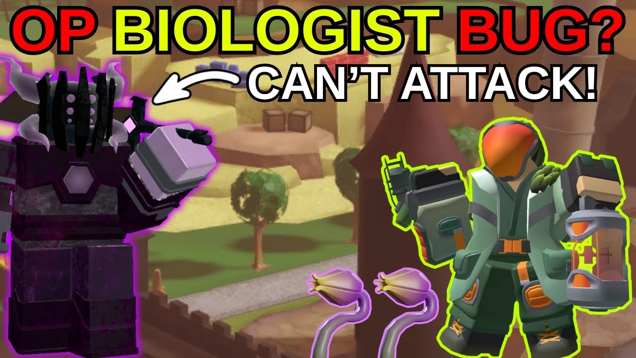 OP BIOLOGIST BUG VS SOLO HARDCORE | Tower Defense Simulator
