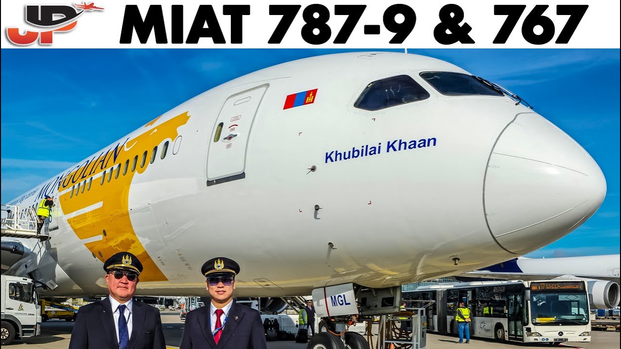 Mongolian Boeing 787-9 & 767-300ER Cockpit to Frankfurt