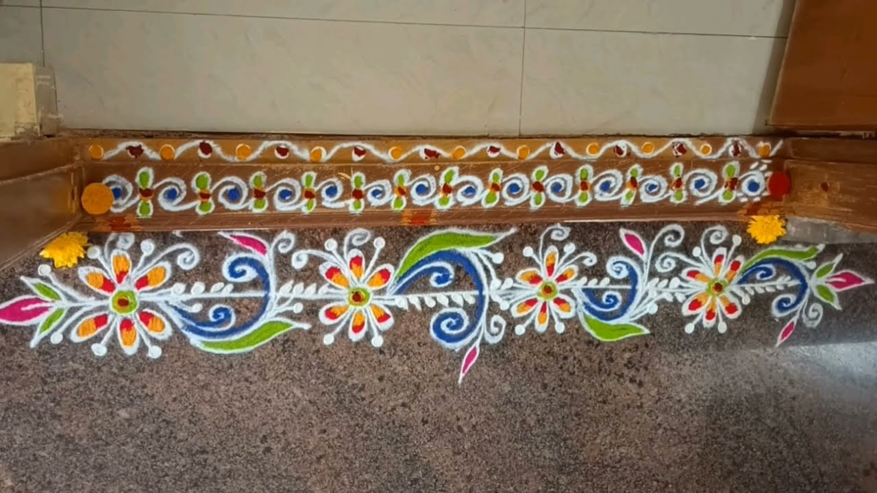 ✨🌺New Gadappa Muggu Design | Easy Daily Rangoli💚🌾💙
