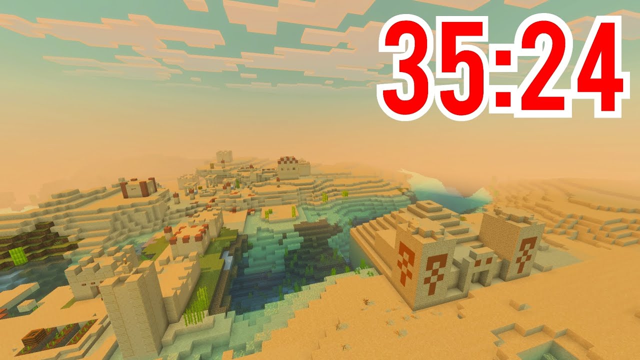 Beating Minecraft in 35:24!