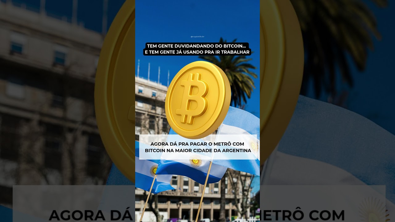 Agora d&aacute; pra pagar o metro com bitcoin na Argentina. @cryptolifebr