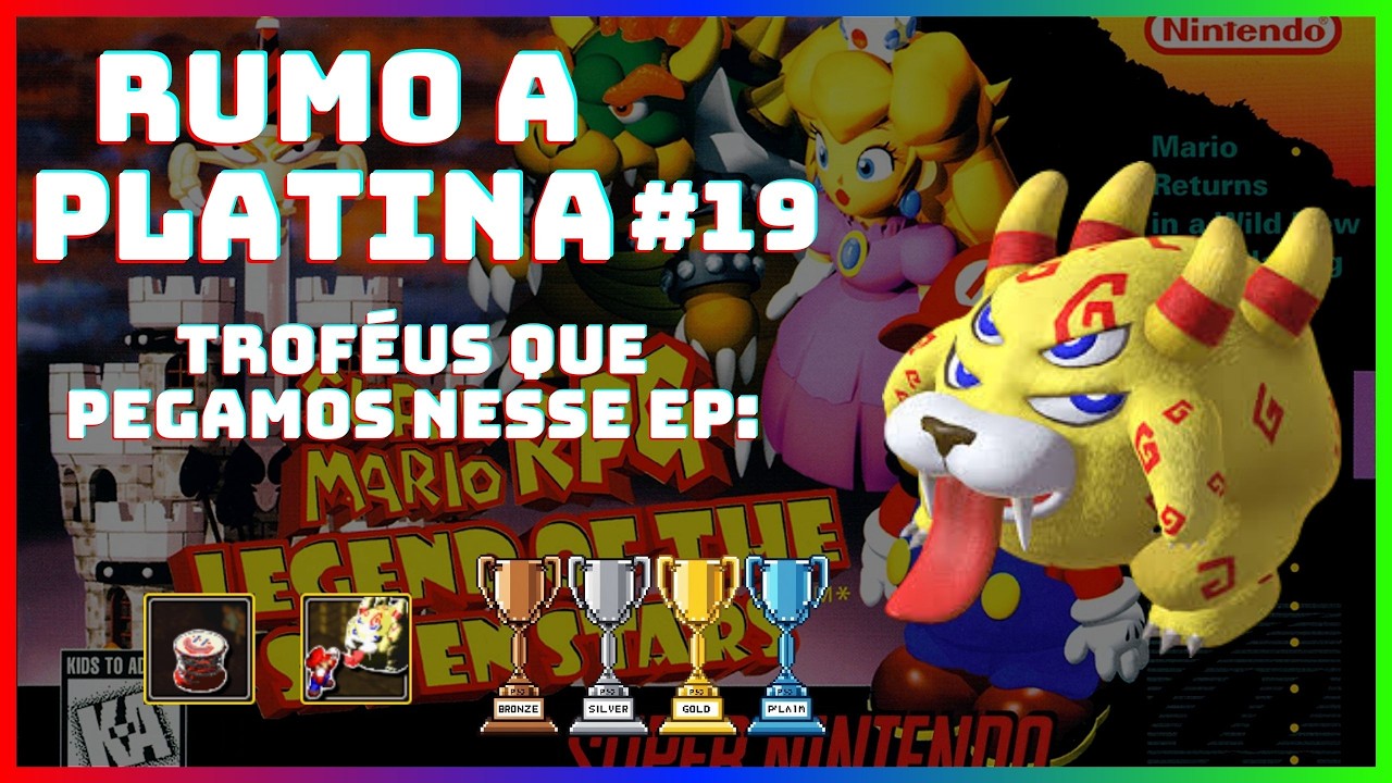 Super Mario RPG (SNES) #19 - Guia de Platina (Retroach/RetroAchievements) - Outra vez o Belome