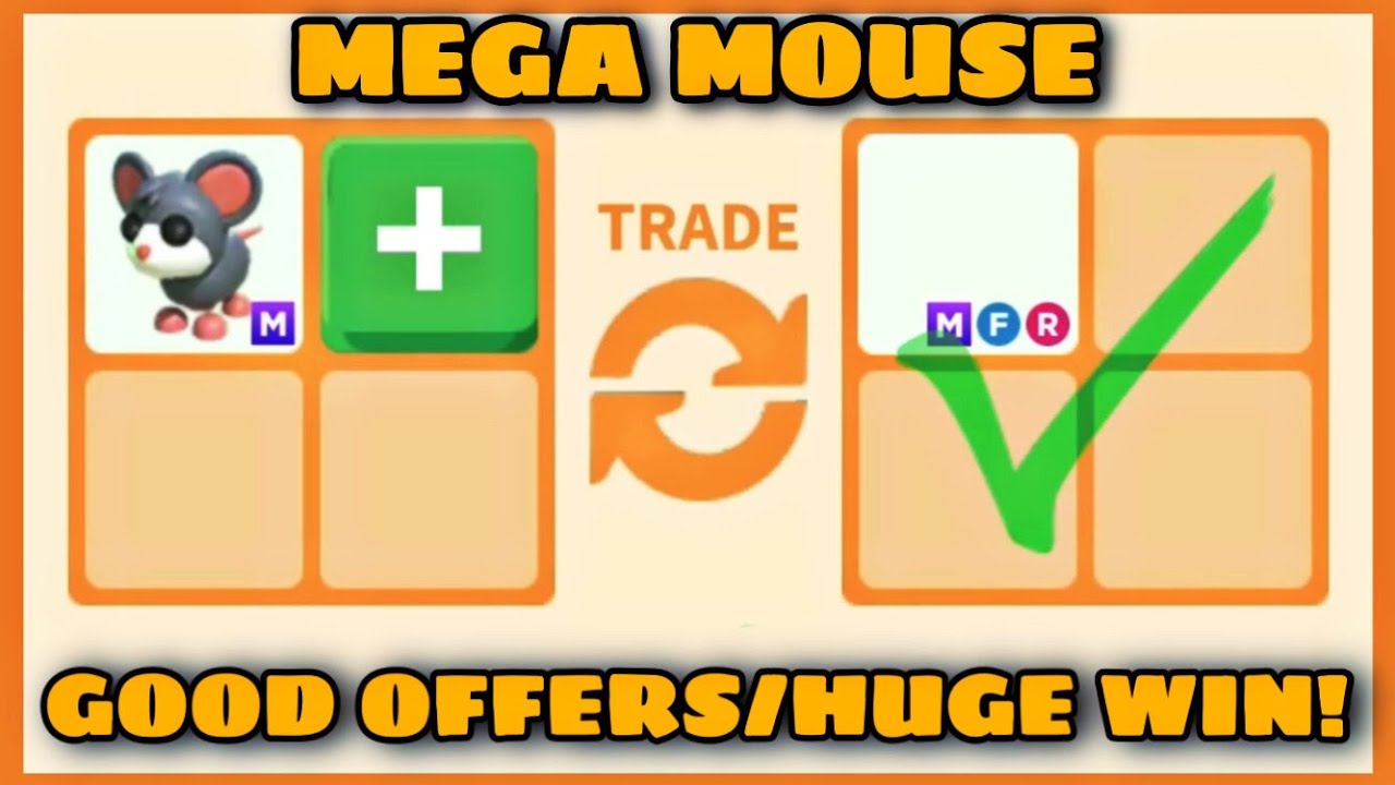 MEGA BIG WIN!!😱😱 WATCH 14 OFFERS FOR MEGA MOUSE in Rich Servers Adopt me