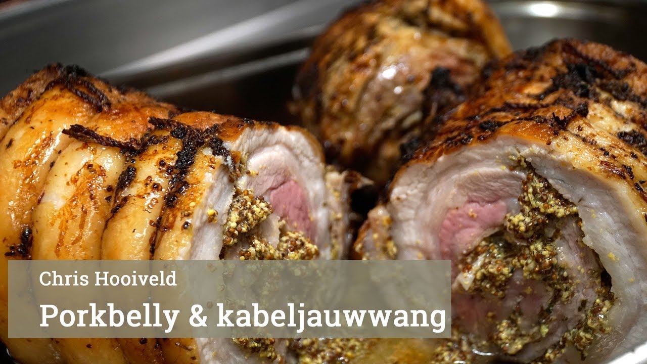 De salade van varkensbuik en kabeljauwwang van Brasserie Van Baerle