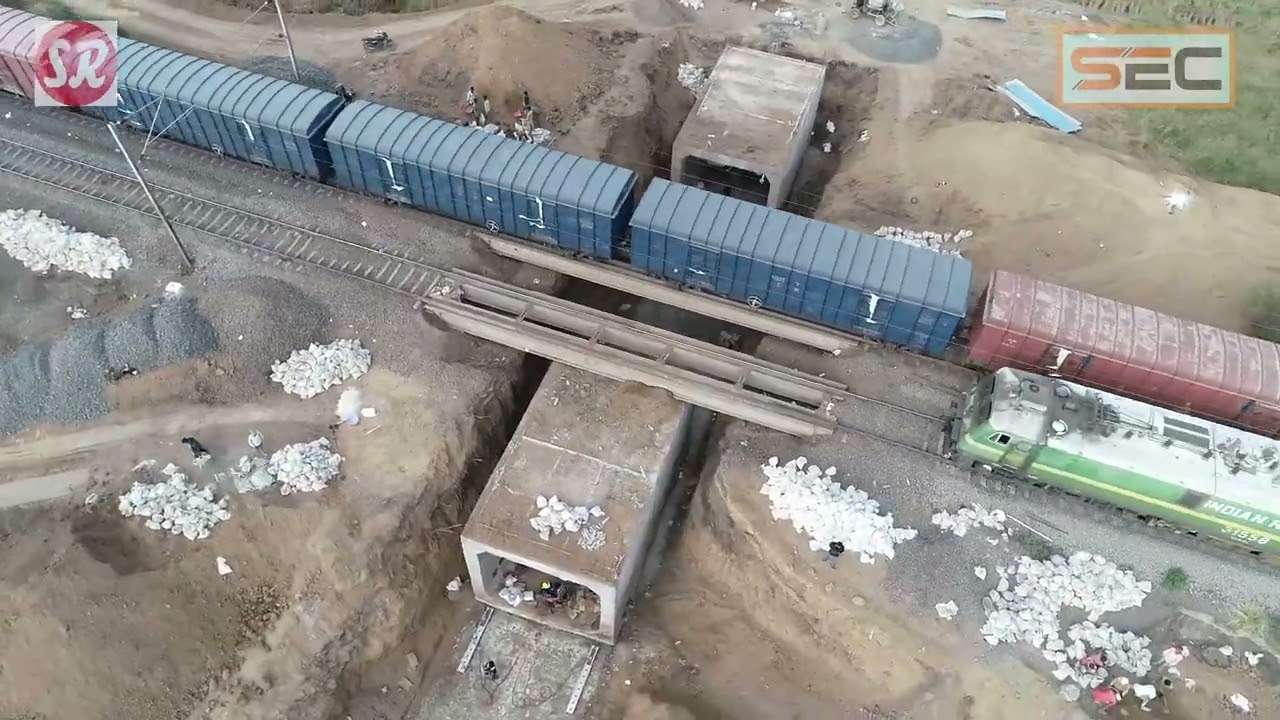 Railway Subway Box Pushing by Sandeep Roopchandani contractor and builders Bhusawal division