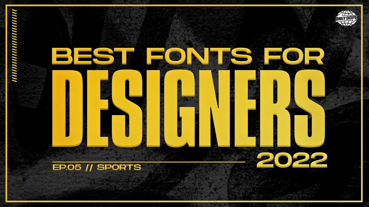 Best Fonts For Designers | Ep05 | SPORT FONTS (+ FREE DL LINKS)