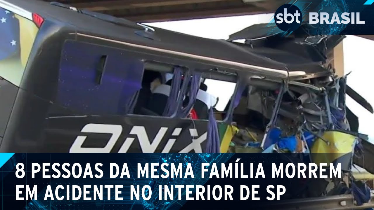 Pelo menos 10 morrem em acidente com ônibus em rodovia no interior de SP | SBT Brasil (05/07/24)