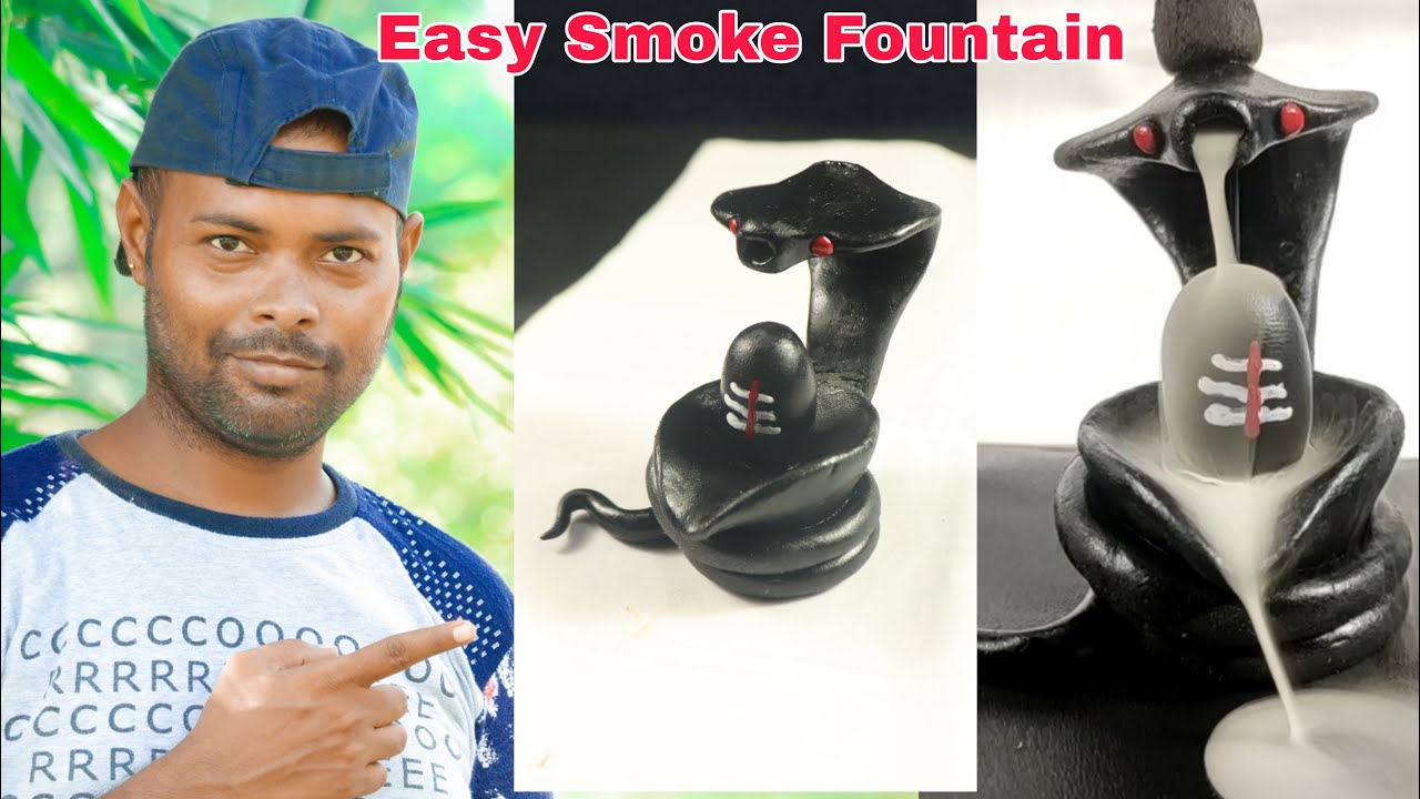 Making Shivling smoke fountain waterfall at home from M seal. Govind Arkhvanshi