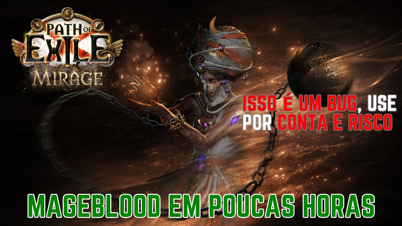 [Path of Exile 3.28] 🚨 APROVEITE O BUG: Como farmar Seu Mageblood Com Esse Farme